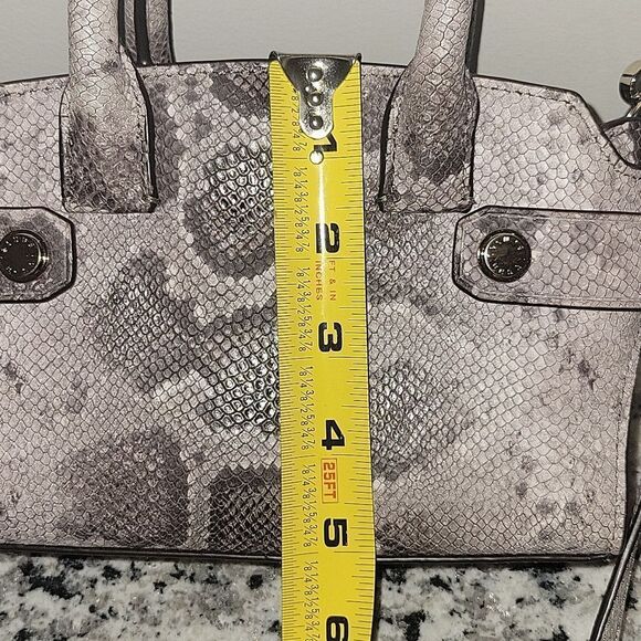 Henri Bendel Carlyle Micro Satchel Bag Snakeskin Print - Picture 15 of 17